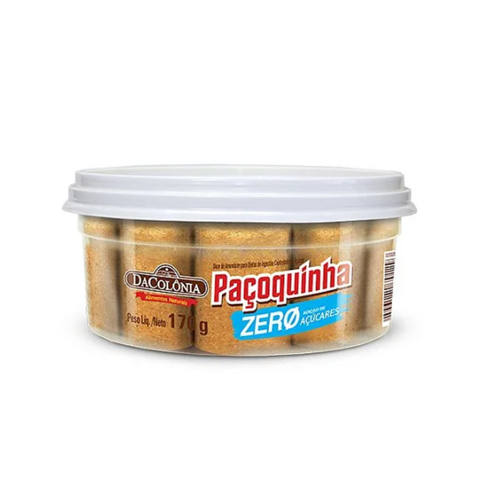 Paçoca Rolha Zero 170g - DaColônia | Shopee Brasil