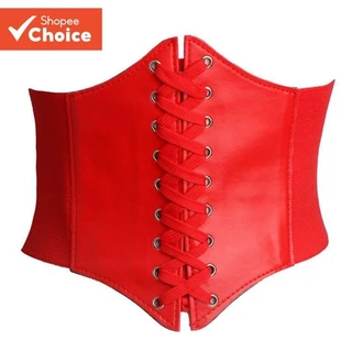 Espartilho Largo Feminino Cinto Elástico Cintura Cincher Para Vestidos E Bodycon em Oferta na Shopee