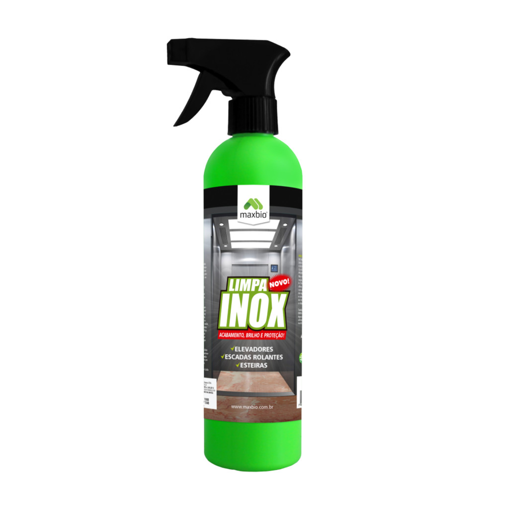 Limpa Inox Max Bio 500ml Limpeza Profunda para Metais | Shopee Brasil