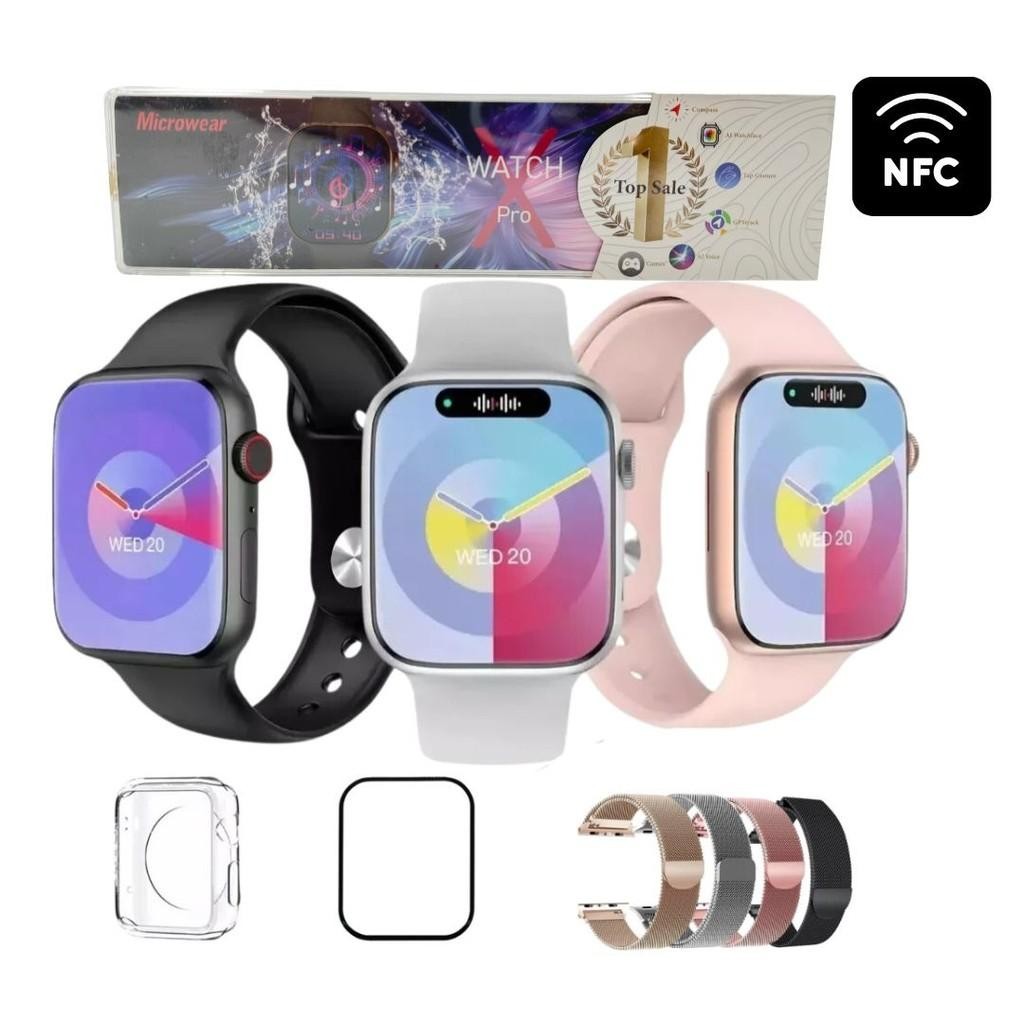 Smartwatch X Pro 47mm Tela Amoled Serie 10 IP68 Chat GPT Microwear ...
