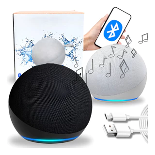 Caixa De Som Estilo Alexa Com Led Som De Alta Qualidade Usbc