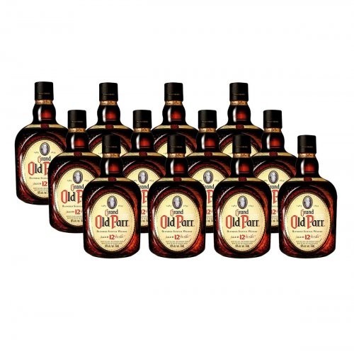 Whisky Escocês Old Parr 12 anos 750ml Caixa com 12 unidades