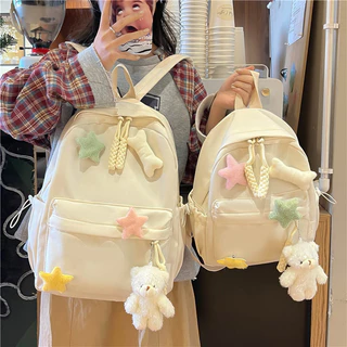 Crazy Bag ins cute schoolbags women new style cartoon accessories backpack large capacity fresh gir