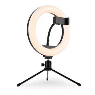 Ring Light de Mesa Tripé Iluminação P/ Fotos e Lives 