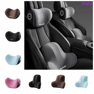 Almofada Para O Pescoço Do Carro SKEC , Encosto De Cabeça Macio De Fibra De Poliéster Respirável , Protetor De Cadeira Ajustável Anti-Fadiga Ergonômico De Apoio Lombar Acessórios