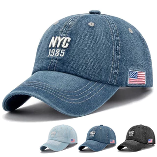 Chapéu de Baseball Unisex NYC 1985 Bordado Ajustável 4 Estações Viagens Ao Ar Livre