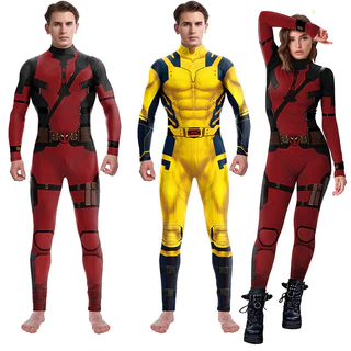 Superhero Wolverine Deadpool Cosplay Jumpsuit Traje Homens Mulheres Halloween Zenti James Howlett Festa Bodysuit