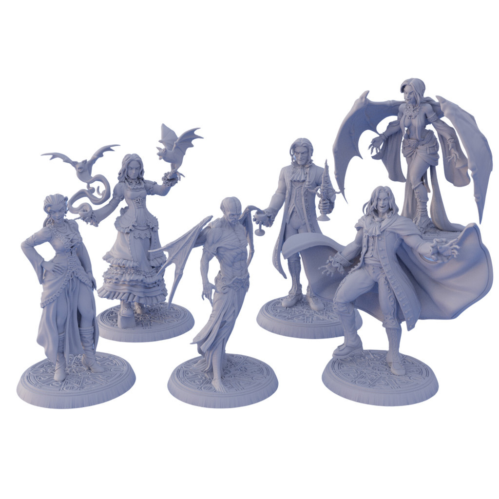 Miniaturas Vampiros da Sombra Eterna Compatível D&d Dnd RPG