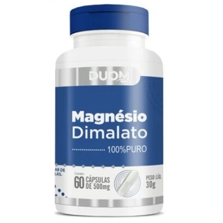 Magnésio Dimalato Duom 100% Puro Super Mineral 60 Cápsulas em Oferta na Shopee