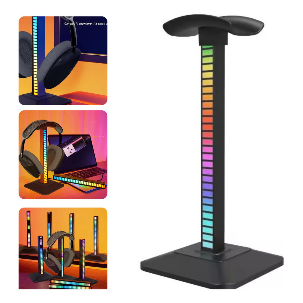 Suporte Fone De Ouvido Headset Headphone Efeitos Rgb Gamer