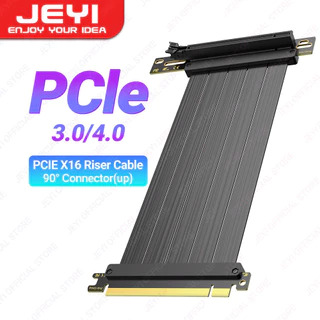 Cabo Riser JEYI PCIe 4.0 90 Graus , De Extensão 3.0/4.0 x16 , GPU Blindada EMI Para RTX 4090/4080/4070/7900XTX