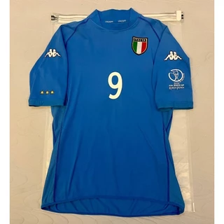 2002 Camisa De Futebol Retrô I Masculina - Azul