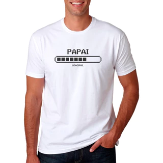 Camisa Camiseta Pai Papai Loading Primeiro Dia Dos Pais Presente Envio em 23 Horas