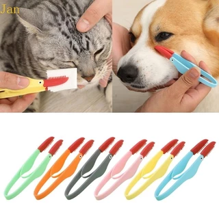 Jan Pet Eye Brush Para Fácil Manuseio Booger Removedores Manchas Rasgo Pentes Olhos Animais Estimação