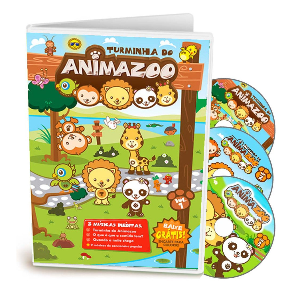Dvd Turminha Do Animazoo Vol 1 2 3 - 3 Dvd | Shopee Brasil