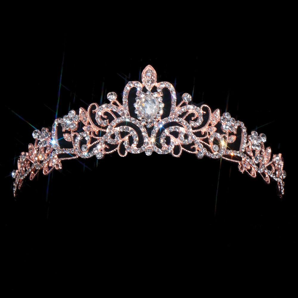 [peasee] Coroa De Tiara De Prata , Acessórios Para Cabelo De Noiva 