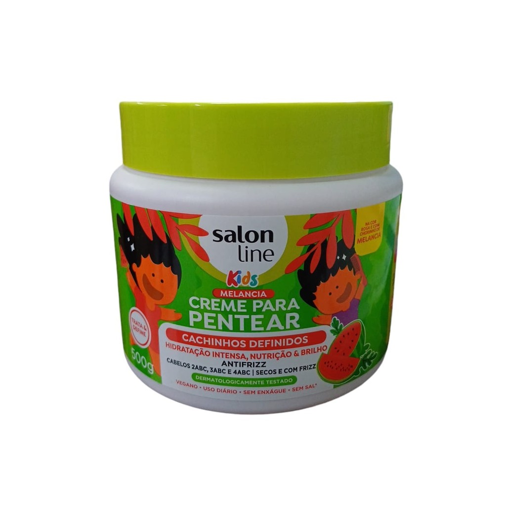 Salon Line Kids Creme Pentear Cachinhos Definidos 500g Shopee Brasil