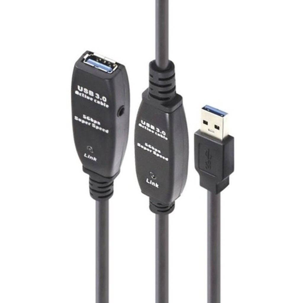 Extensor Usb 3.0 Ativo Repetidor A Macho X A Femea 25 Metros | Shopee ...