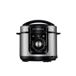Panela de Pressão Elétrica 5L Pratic Cook Mondial PE-48-5L-I / 220V em Oferta na Shopee