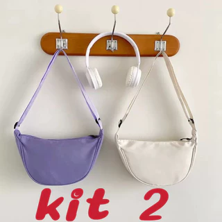 Kit 2 Confira Bolsa Transversal Estilo Meia Lua   marisa em Oferta na Shopee