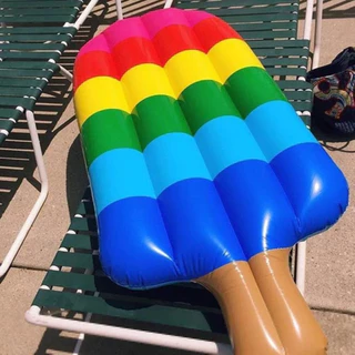 Mutito Muito Grande Boia Inflável Picolé 180cm Grande Gigante Piscina Parque aquático Praia