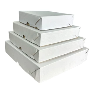 CAIXA ESFIHA - 30X30 KIT 30 UNI, BRANCA IFOOD, DELIVERY