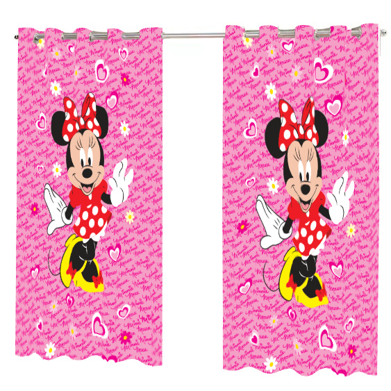 Cortina Personagem 2,45mx1,50m CORTINA MINNIE LINDA CT 16