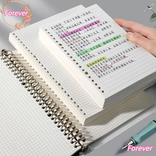 Caderno De 60 Folhas , Papel Linha Horizontal/Grade De Soltas , Simples A4/A5/B5 Fichário Página Interna Estudantes