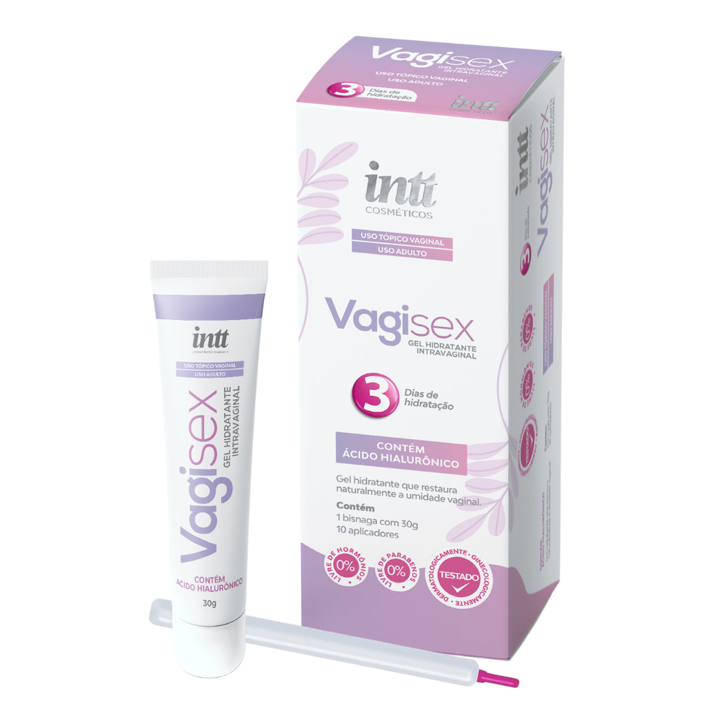 Gel Hidratante Intravaginal Vagisex Intt 30g Acido Hialurônico 10 ...