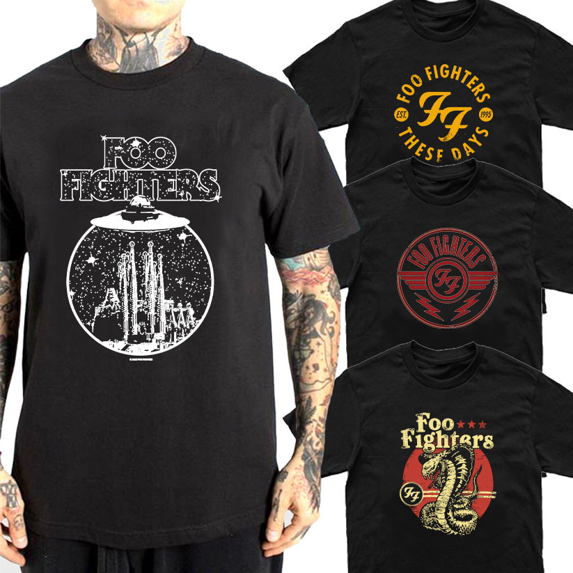 Camiseta Foo Fighters Qualidade Varias Estampas de Rock NewMetal