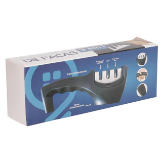 Amolador Afiador De Facas Profissional 3 Opções De Afiar em Oferta na Shopee