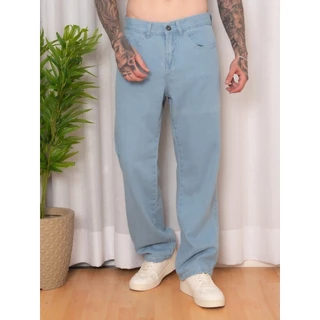 Calça Jeans Masculina Tradicional Vestir Reta Folgada Top Qualidade balão
