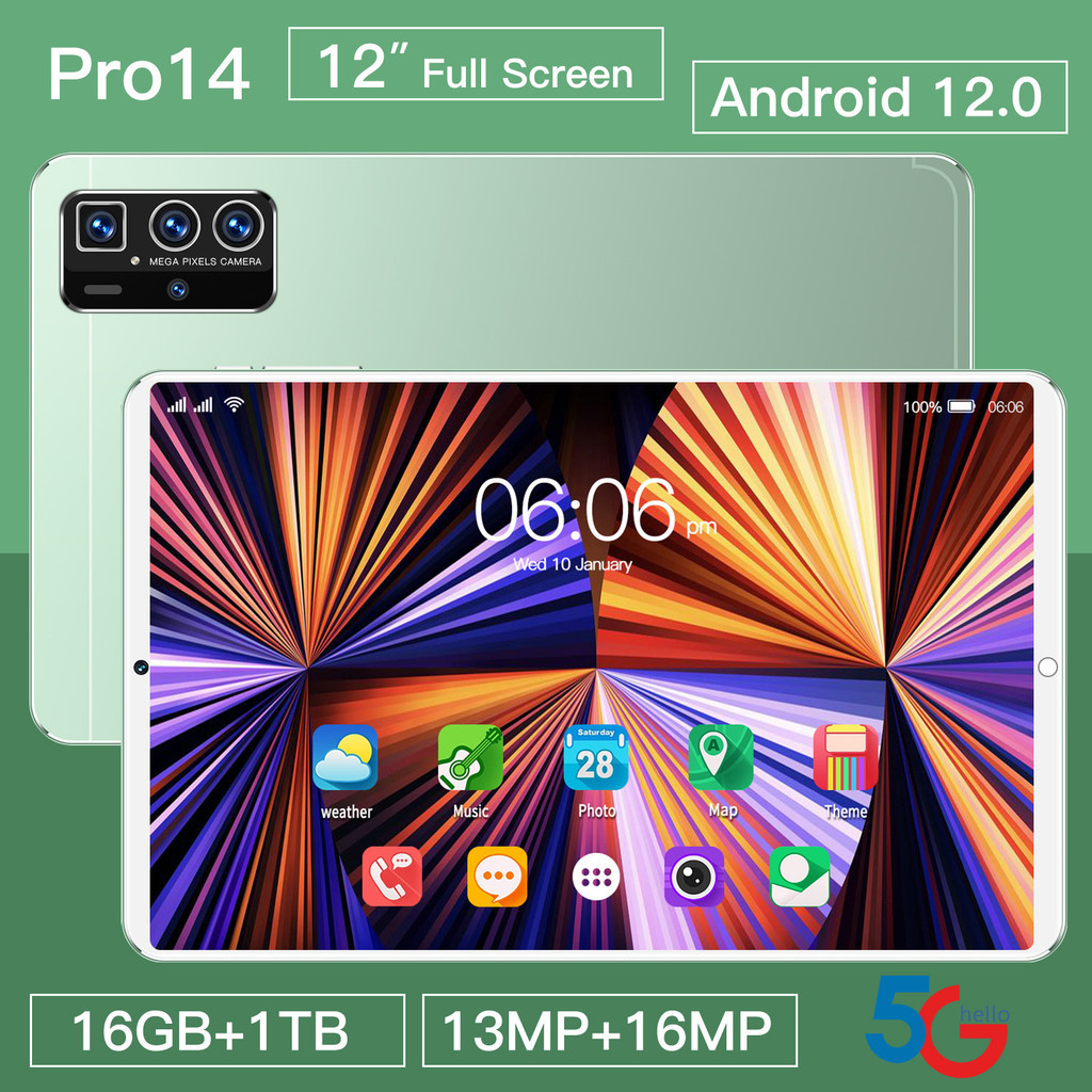 Pro14 Novo Tablet Inteligente PC Versão Global Preço Baixo 16 GB RAM 1 ...