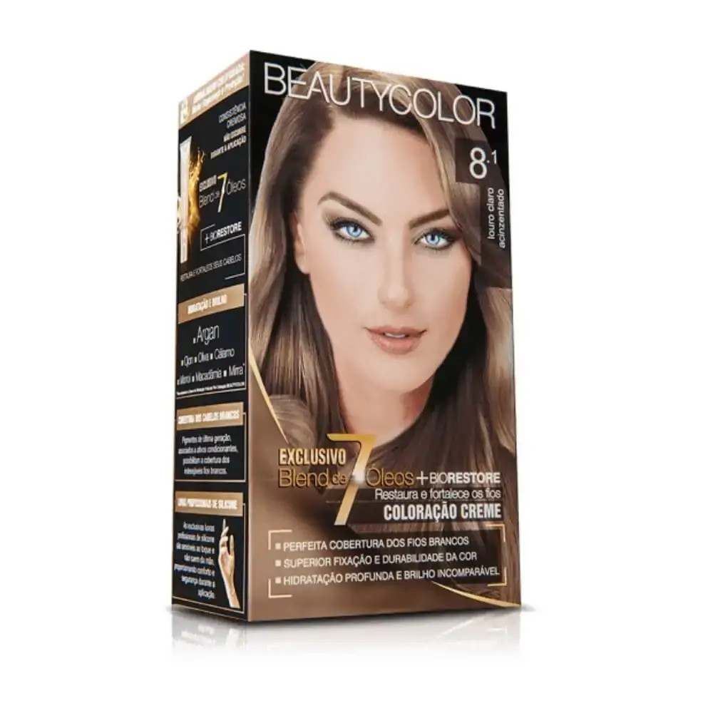 Tintura Beauty Color Kit 8.1 Louro Claro | Shopee Brasil