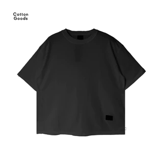 HITAM Camiseta De Algodão Para Produtos Boxy Polos 20s Preto