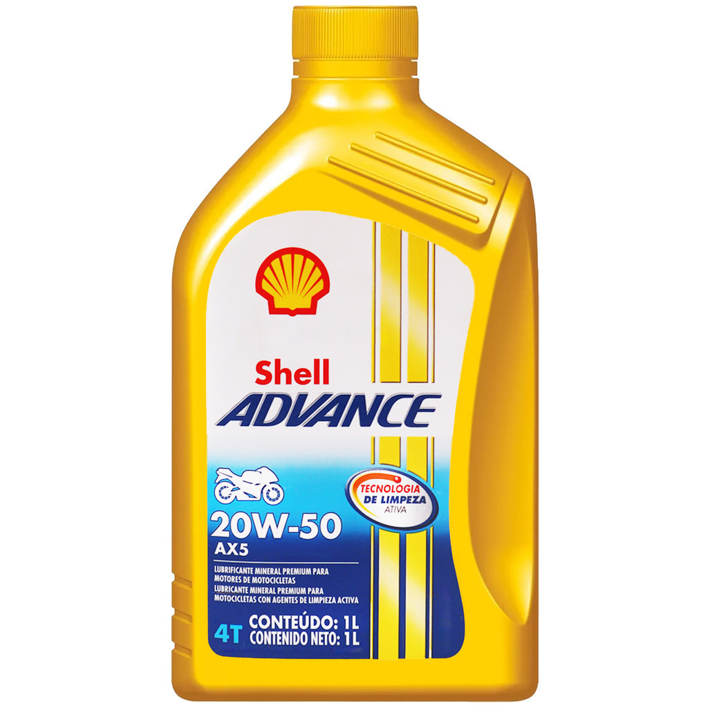 Óleo De Motor Shell Advance AX5 20W50 Lubrificante Mineral Para Motor ...