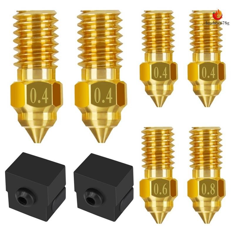 6Pc Para Ender 3 V3 SE Nozzle Kit , 3D Bicos De Latão Impressora 0.4mm 0.6mm 0.8mm , Extrusora De Resistência A Alta Temperatura Substituição kgabbe678g.br