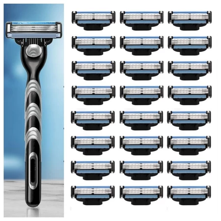 16PCS/12PCS Gillette MACH 3 Lâminas Cartucho De Recarga De Barbear Masculino