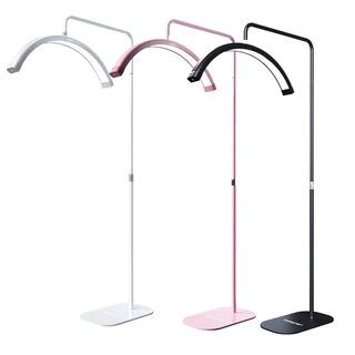 Luminaria Meia Lua Bivolt Estetica Mesa Spa Arco Led 3 Tons Ajustavel Suporte de Celular Salao de Beleza Limpeza De Pele Clínica Estética