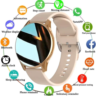 Smartwatch Relógio Inteligente Feminino T2 Pro Esportivo Com Bluetooth Circular Call Health Monitoring Fitness