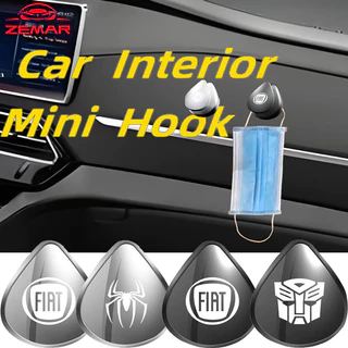 【 1/2Pc 】 Fiat Mini Ganchos De Metal Invisível Multifuncional Para O Interior Do Carro Uno Toro 500 Bravo Punto Palio Argo Stilo Strada Mobi