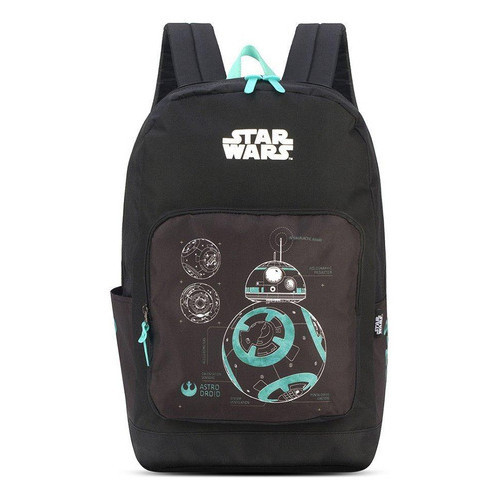 Mochila De Costa Preta Star Wars Escolar Com Alça Juvenil Infantil ...