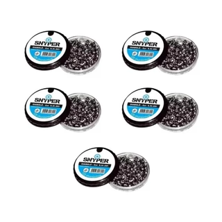 5 Latas de Chumbinho Diabolo Snyper 5,5mm C/125uni Cada