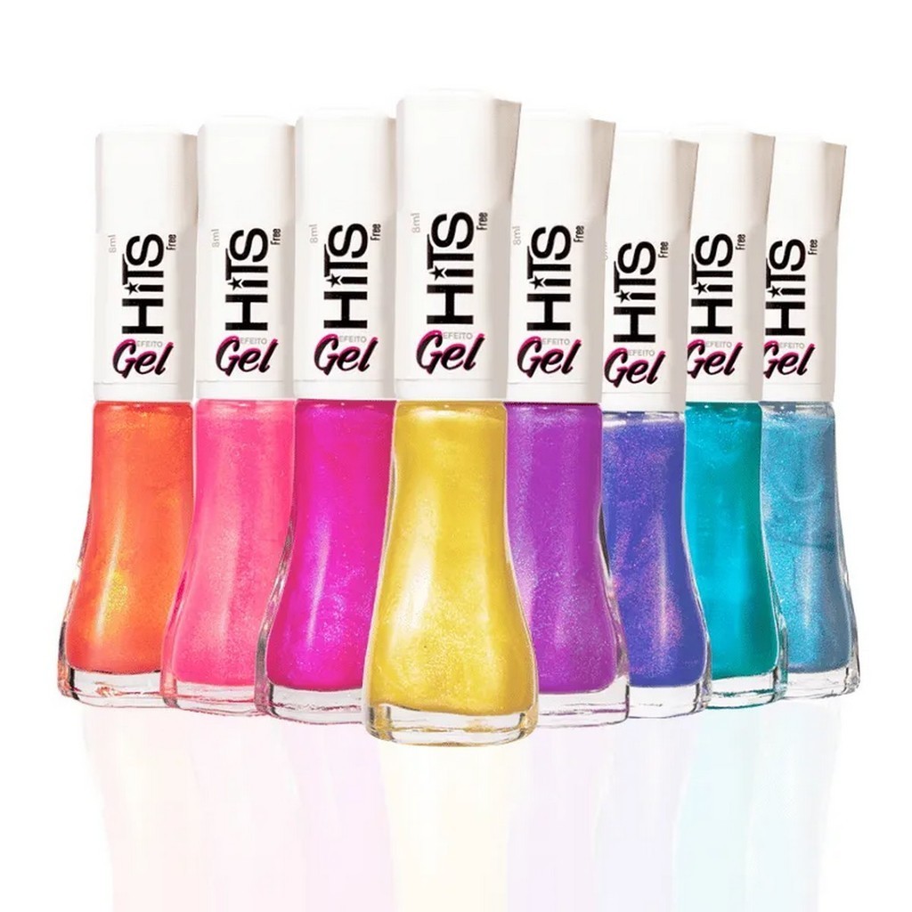 Kit Com 8 Hits Gel Esmalte Perolado Translucido Expresse A Sua Identidade