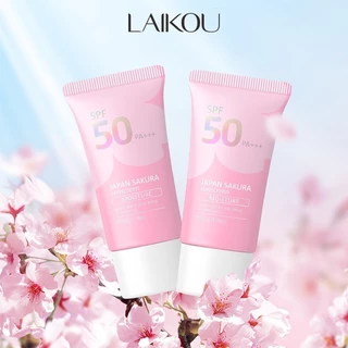 Loção Protetora Solar Facial Hidratante 50g * 2pcs Fps 50 PA + + 【 LAIKOU Japão Sakura Sunblock 】 UV Proteção Leve