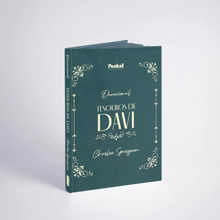 Caderno devocional tesouros de davi ornamento verde