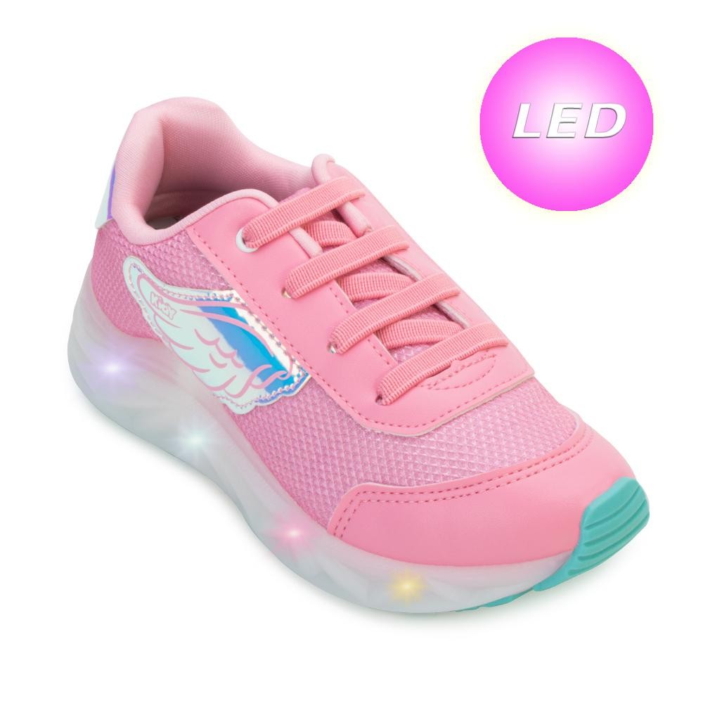 Tênis Pink Cats Infantil Casual Flatform Branco e Rosa - Kolosh