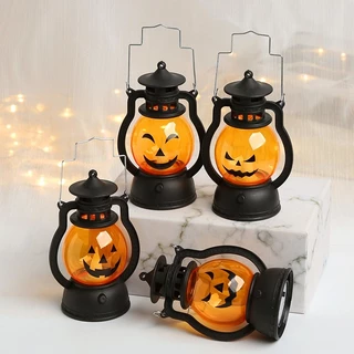 Decoração De Halloween Adereços De Horror De Lanterna De Abóbora Portáteis Festa Assustadora