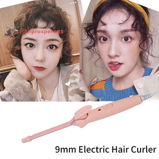 Hanprosperous > 9mm Modelador De Cabelo Elétrico Coag Cerâmico Ferro De Frisar Unisexo Varinha Mini Rolo De Modelar Doméstico Waver 20W Bem