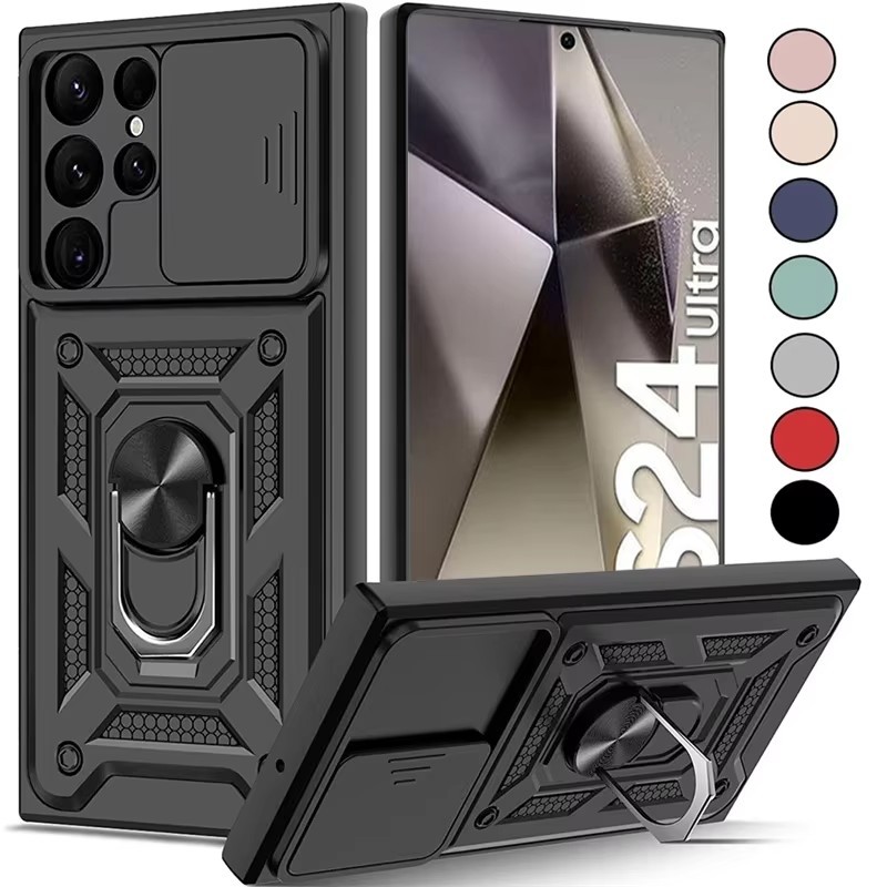 Capa Protetora À Prova De Choque Para Samsung Galaxy S24 Ultra Plus S23 S22 S21 Ultra Plus S24 S23 S21 FE M15 M35 M55 A05S A05 A15 A25 A35 A55 F15 Anel Protetor